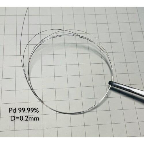 Customized Extra Fine 0.2mm Scientific Research Palladium Wire Pd Wire High Purity Palladium Wire Palladium Gold Wire Palladium
