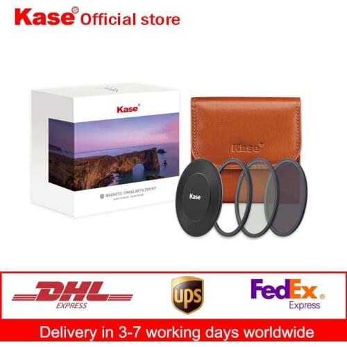 Kase Wolverine Magnetic Circular Polarizer / MCUV / ND64 / Lens Cap & Filter Bag Kit
