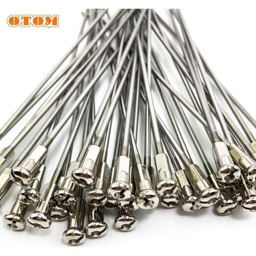 OTOM Motocross Spoke Kit 304 Stainless Steel 21 Front 18/19 Rear Wheel Nipple Cap For HONDA CR125 250 CRF250R CRF450X Motorcycle