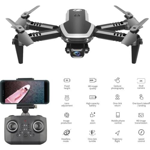 CSJ S171 Pro Mini Drone With Dual Camera Wifi Fpv Dron Air Pressure Altitude Hold 4K 1080P Profesional RC Quadcopter Drone