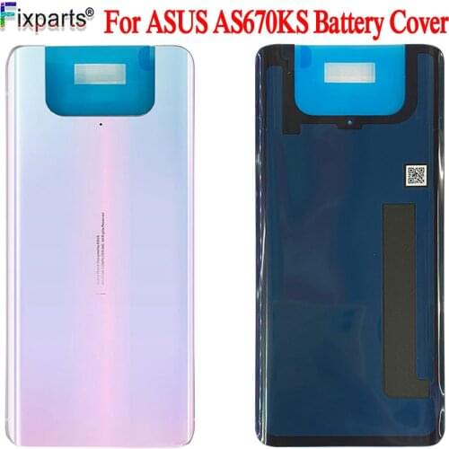 6.67" New Back Cover For Asus Zenfone 7 ZS670KS Back Battery Cover Door Rear Housing Case For ASUS AS670KS Battery Cover