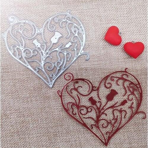 100*100mm heart flower new Metal Cutting Dies Scrapbooking DIY Album Paper Card Craft Embossing stencil Dies