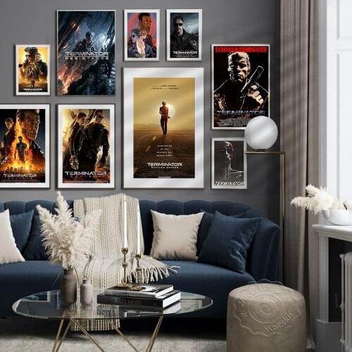 The Terminator Movie Poster Classic Retro Posters Wall Decoration Vintage Art Wall Sticker Canvas Prints Painting Home Decor