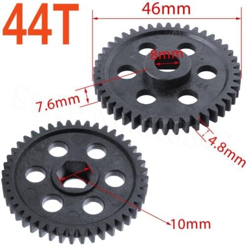 RC HSP 02040 Spur Diff Main Gear 44T For 1/10 Nitro On Road Car 94102 94122 SONIC XSTR POWER Redcat Lightning STR Spare Parts