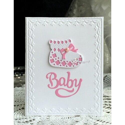 Mmao Crafts Metal Steel Cutting Dies Latets Bow baby shoes Stencil For DIY Scrapbooking Paper/photo Cards Embossing Dies