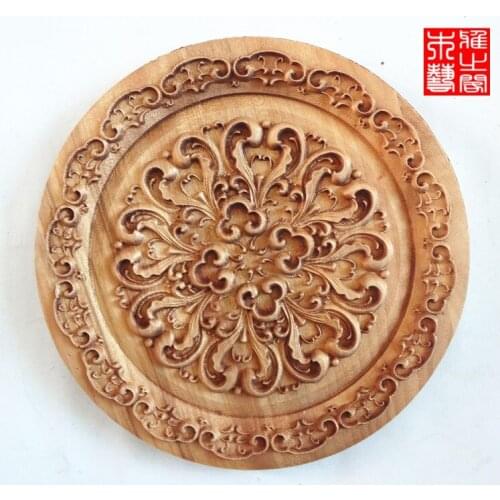 Chinese style wood carving handicrafts, camphor wood carving Animals and flowers(A137)