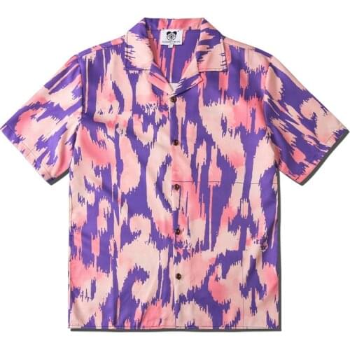 2021 New Summer Chic Cool Shirts For Men Graphic Short Sleeve Button Up Beach Women Shirt Hawaiian Dress Camisa Social Masculina