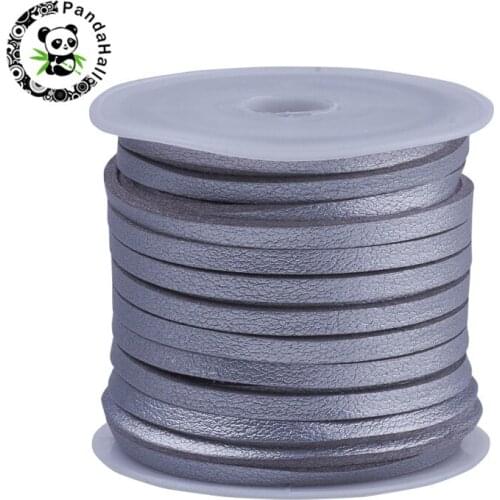 3mm Faux Suede Cord One Side with Imitation Leather for Handmade DIY Beading Bracelet Jewely Mkaing About 5m/roll