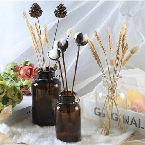 Ins Style Nordic Vases for Flowers Glass Vase Living Room Decoration Home Decoration Accessories