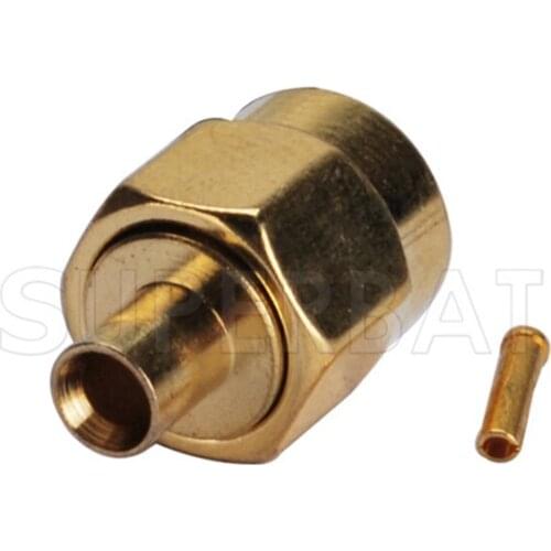 Superbat RP-SMA Solder Plug(female pin) RF Coaxial Connector for Semi-rigid Cable.086",RG405