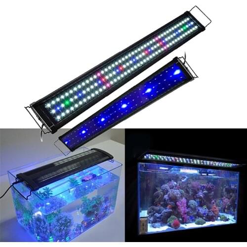 LED Aquarium Light Fish Tank Bracket Light Multi-Color Full Spectrum 30-40cm Coral Aquatic Plant Marine Grow Lighting Lamp Decor