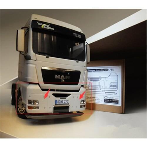 Tamiya Truck Option Part Front Bumper Kits For 1/14 Scale Rc Truck MAN TGX 56325/56329 6X4 4X2 Tractor Trailer