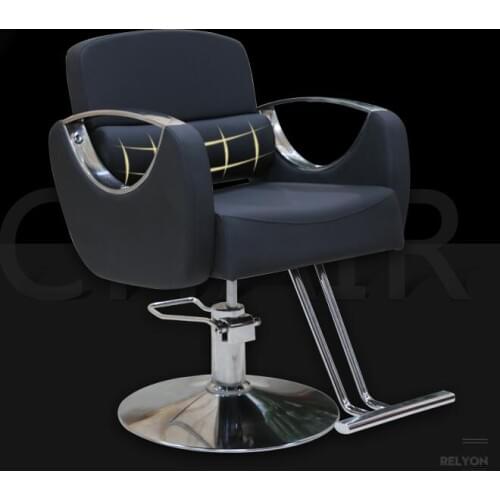 Iron art vintage barbershop chairsalon special adjustable back stool tide shop cut hair chair