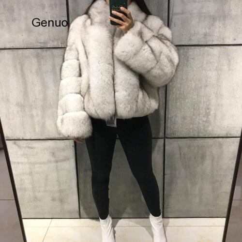 Imitation Fox Fur Jacket Women Faux Fur Overcoat Thicken Fluffy Warm Ladies Luxury Fake Fur Outerwear Plus Size 4Xl