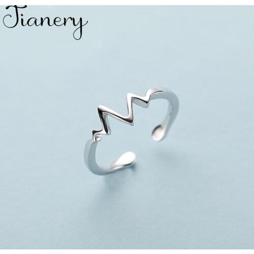 JIANERY Personality Punk Vintage Silver Color Geometric Rings For Women Jewelry Engagement Opening Ring