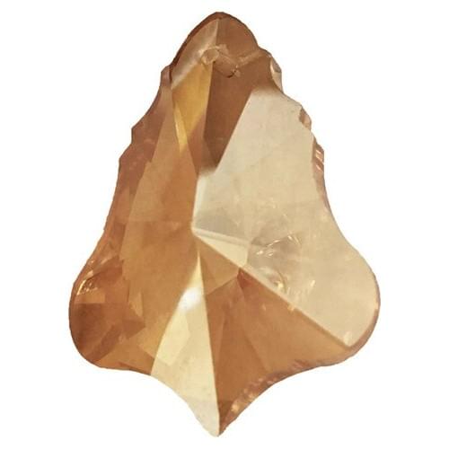 Gold Champagne/Peach 100pcs 38mm Crystal Glass Prism Trop Drop Chandelier Pendants Crystal Chandelier Parts Free Shipping