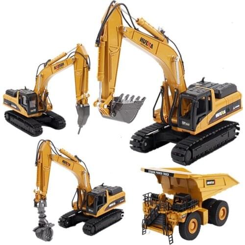 1:50 Childrens Toy Car Model Set Mixer Truck Excavator Excavator Engineering Simulation Forklift
