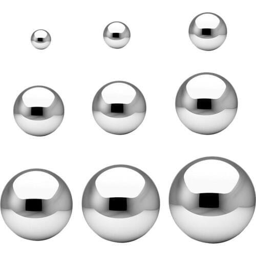 1pc Ball Sphere Mirror Hollow Ornament High Gloss Glitter Mirror Decoration Ball Supplies Garden Steel Home Stainless 25mm- Y7K5