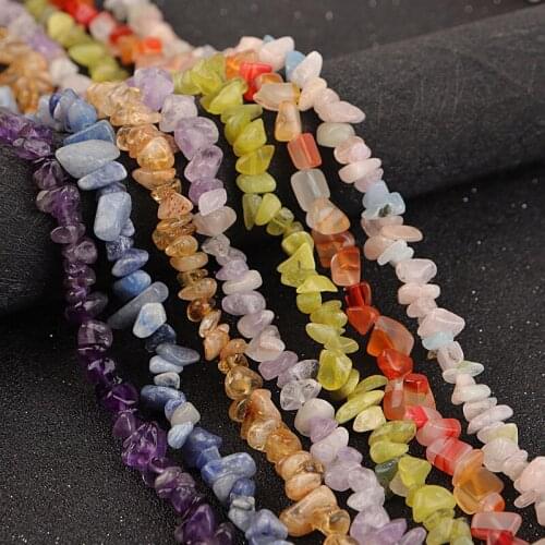 5-8mm Irregular Freeform Chip Gravel Beads Natural Agates Rhodonite Amethysts Quartz Stone Beads For Jewelry Making DIY Bracelet