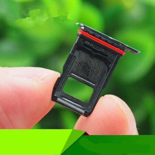 7Pro Sim Cards Adapters For Oneplus 7 Pro One Plus Matte Glossy Tray Socket Slot Holder Chip Drawer Replace Repair Housing Parts