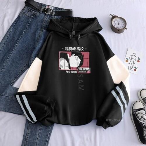 Anime Haikyuu Women Funny Inarizaki High School Rintarou Suna Hoodies Cartoon Casual Men Oversized Harajuku Hoodies Sweatshirts