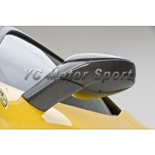 Car Accessories Dry Carbon Fiber Mirror Frame 4pcs Fit For 2010-2014 F458 Italia Coupe & Spider Mirror Cover Frame Replacement