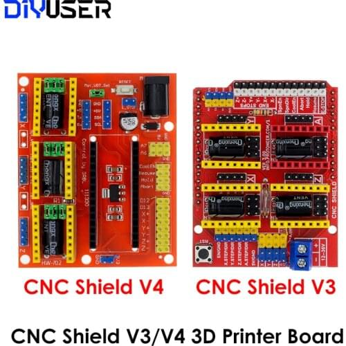 CNC Shield V3/CNC Shield V4 Engraving Machine / 3D Printer / A4988 Driver Expansion Board for arduino Diy Kit