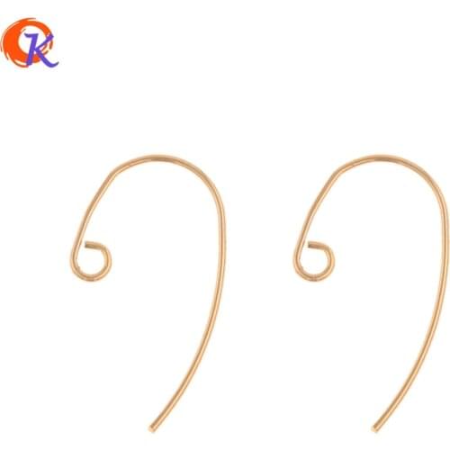Cordial Design 200Pcs 12*23MM Jewelry Accessories/Earrings Stud/Hand Made/Genuine Gold Plating/DIY Making/Earring Findings