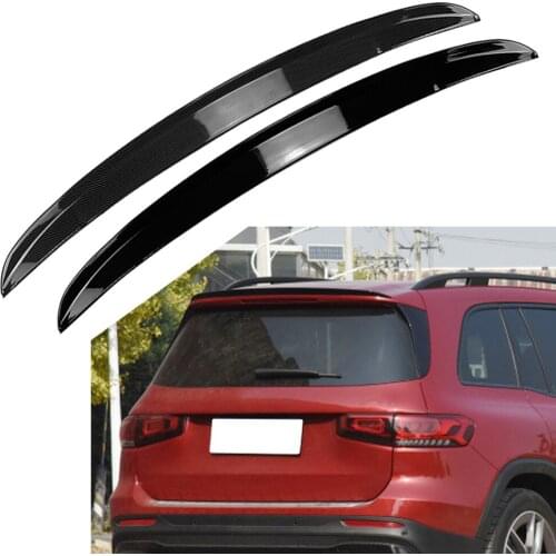 For 2020 2021 Mercedes Benz X247 GLB-Class GLB200 GLB180 GLB35 Car Rear Roof Spoiler Window Wing ABS Carbon Fiber/Glossy Black