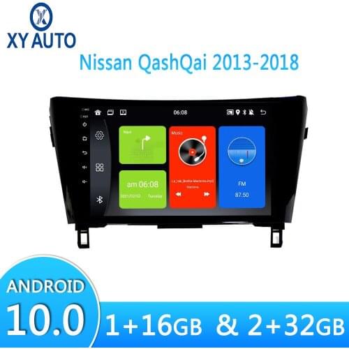 For Nissan QashQai 2013-2018 Android10 HD Touch Screen Car Multimedia Video Player Built-in GPS Navi Auto Radio Stereo Head Unit