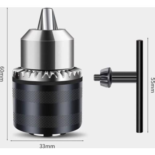 Electric Grinding Chuck Multi-functional Three-jaw Mini Drill Chuck Adapter Clamping Range 1.5-10 mm M10Thread