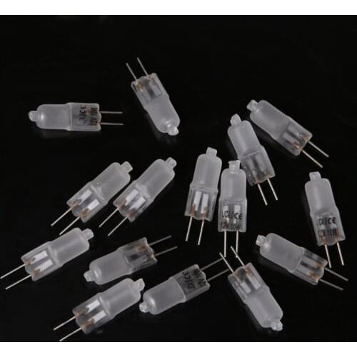 G4 JC Type Halogen Light Bulb Frosted Lamp 12V 10W Warm White