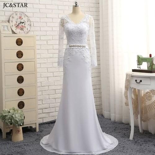 JC&STAR V-neck Wedding Dresses