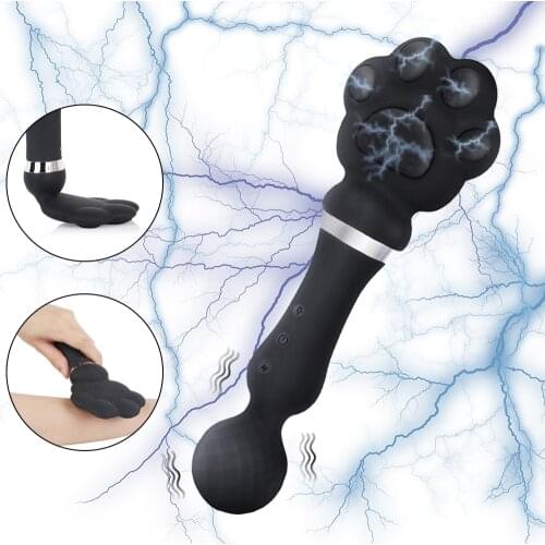 Electric Shock Cat Claw G Spot Massager Vibrator Magic Wand Vibrator Vibrating Egg Vagina Clit Stimulator AV Stick SexToys Women