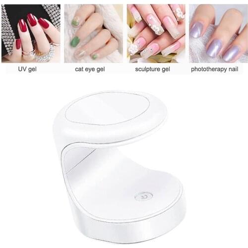 Mini UV LED Nail Lamp Portable UV Lamp Nail Dryer Electric Manicure Machine Single Finger Gel Nail Polish Curing Lamp Nails Lamp