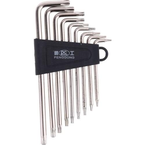 9 Pcs Useful Hex Key Wrench Sets Torx L Shape Repair Tool Screwdriver Tool Set