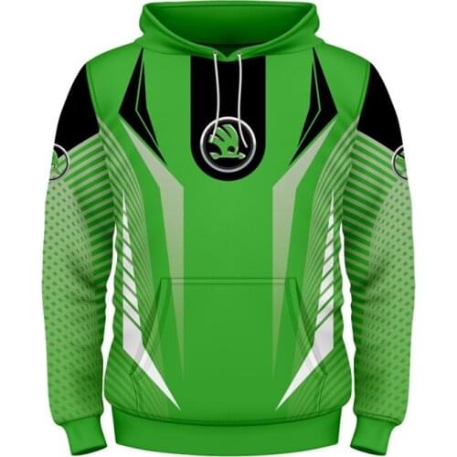 2021 New Spring and Autumn Skoda Car Logo 3D Printing Hoodie Casual Fashion Harajuku Hoodie
