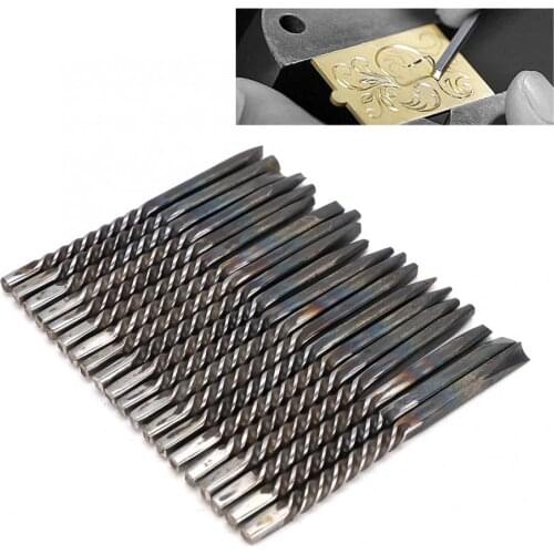 20Pcs/Set Professional Jewelry Anvil Chisel Tools Quality Wear Resistant Jewelry Processing Making Carving Tools for Jeweler i
