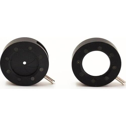 Adjustable Iris Diaphragm Aperture 0.8mm-9mm for Surveillance Camera Laser Rangefinder Microscope