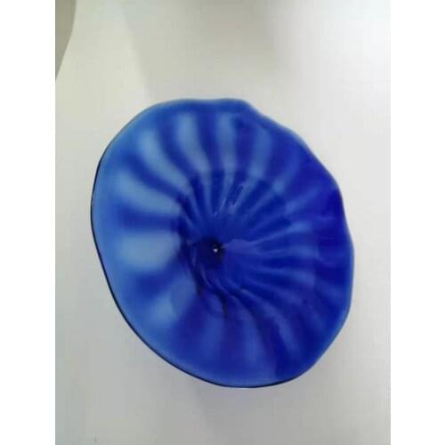Hand blown wall plate decorative art glass Wall Light Decorative glass hotel plates