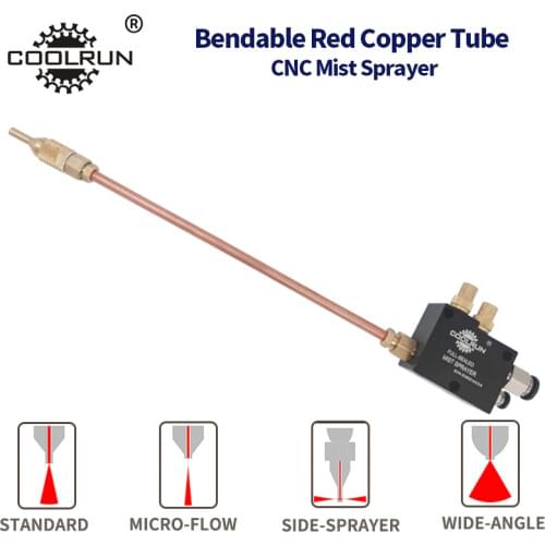 Red Copper Tube Mist Coolant Lubrication Spray System CNC Lathe Milling Drill Machine Metal Cutting Engraving Cooling Machine