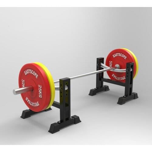 Deadlift Barbell Rack, Strength Training Powerlifting Weightlifting Workout Fitness Equipment, Single Bar Storage Stand