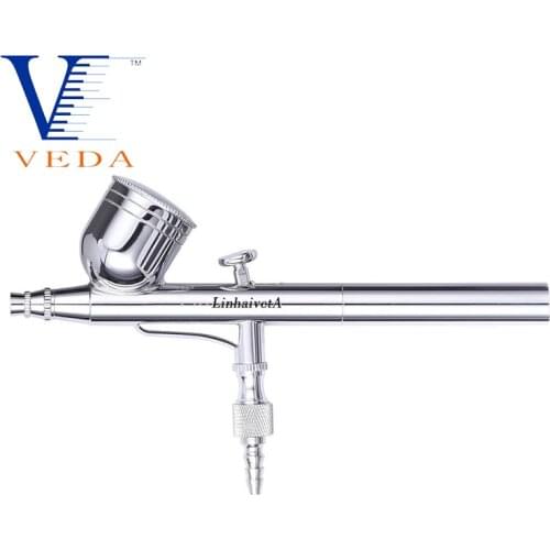 VEDA Professional Dual-Action Gravity Feed Airbrush Set Spray Gun Kit for Spray Auto Graphics Art Crafts Tattoos Cake and More