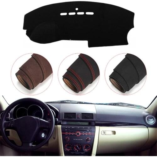 Console Dashboard Suede Mat Protector Sunshield Cover Fit For Mazda3 M3 2004-2008
