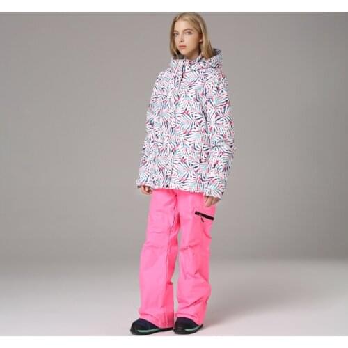 Ski Suit Women’s Windproof Waterproof Jacket Pants Female Outdoor Sports Snowboard Jacket Skiing Pants Warm Snow Suit