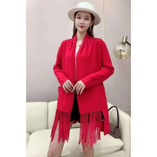 Sweater Women V-neck Knitted Cardigan Autumn Winter Scarf collar Casual Warm Soft Female Tops woman sweaters long coat