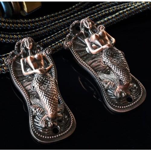 1Pair European Mermaid Wall Curtain Hooks Anti-rust Pothook Wall Tiebacks Towel Hanger Coat Hat Hook Curtain Accessories Decor