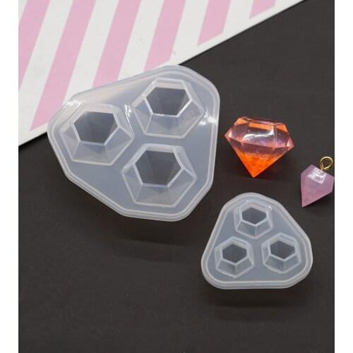 1pcs/lot Silicone Mold Resin Molds For DIY Small Diamond Pendant Pendant Diamond Die Mould DIY for Jewelry