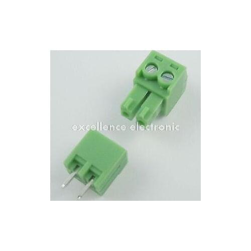 10 Pcs 3.81mm Pitch 2 Pin Straight Screw Pluggable Terminal Block Plug Connector
