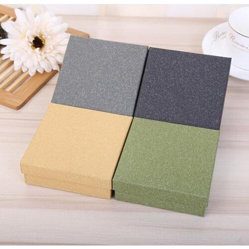 10 Pcs/Lot Necklace Bracelet Watch Kraft Paper Jewelry Packaging Boxes Gift Packaging Box Favour Vintage Cases Organizer Storge